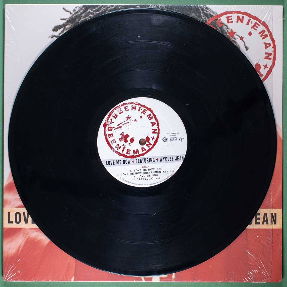 Beenie Man - Love Me Now feat. Wyclef Jean (Single LP) - Image 3