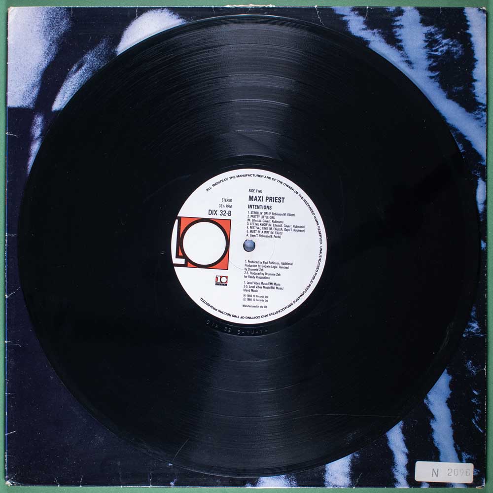 Maxi Priest - Intentions (LP Importado) - Image 3
