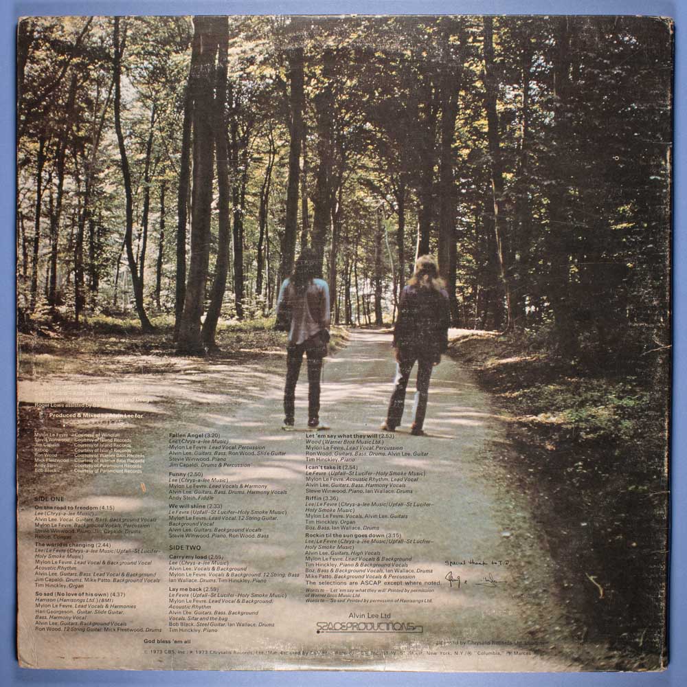 Alvin Lee & Mylon LeFevre - On The Road To Freedom (LP Importado) - Image 6