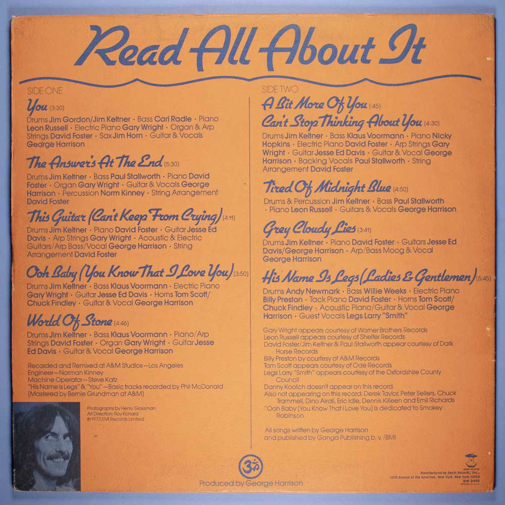 George Harrison - Extra Texture (LP Importado) - Image 6