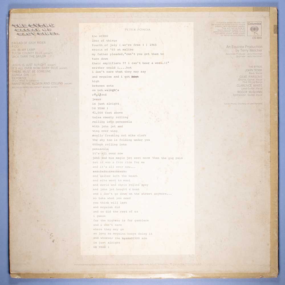 The Byrds - Ballad Of Easy Rider (LP Importado) - Imagem 4