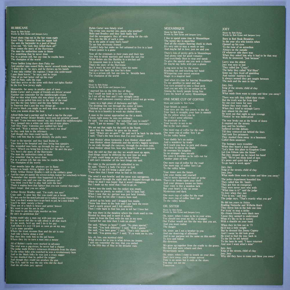 Bob Dylan - Desire (LP Importado Japão) - Image 5