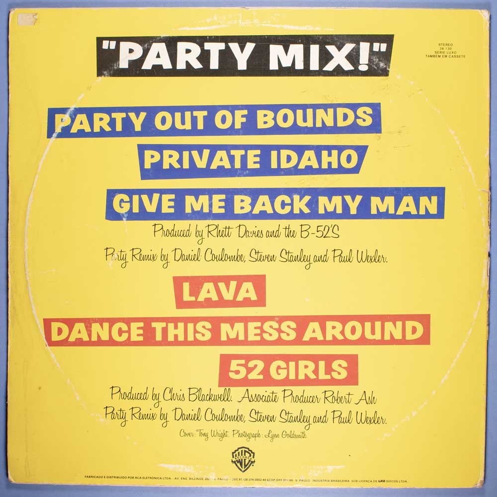 B52s - Party Mix! (LP) - Image 4
