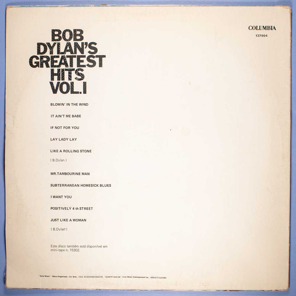 Bob Dylan - Greatest Hits Vol. 1 (Vinil LP) - Imagem 4