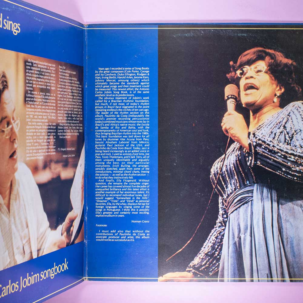 Ella Fitzgerald & Tom Jobim - Ella Abraça Jobim (LP Duplo) - Image 6