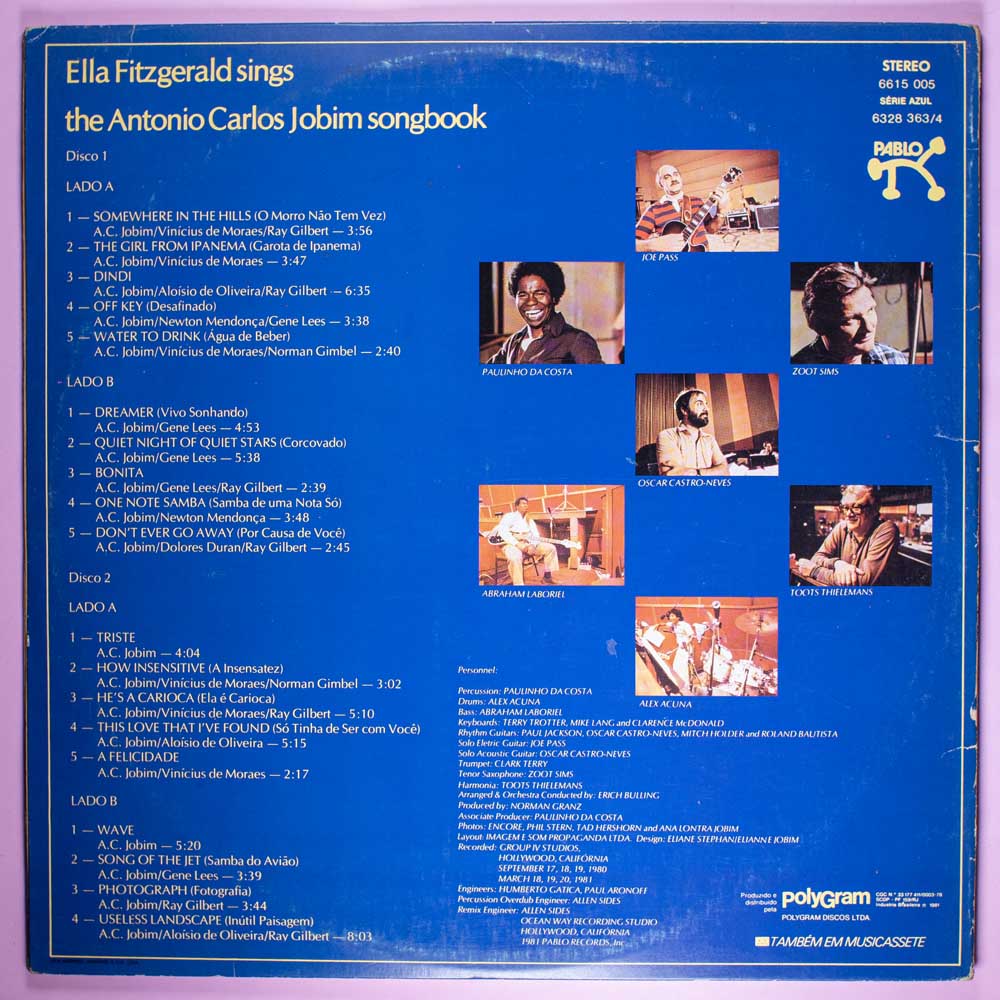 Ella Fitzgerald & Tom Jobim - Ella Abraça Jobim (LP Duplo) - Image 8