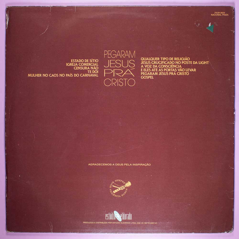 Não Religião - Pegaram Jesus Pra Cristo (LP) - Image 6