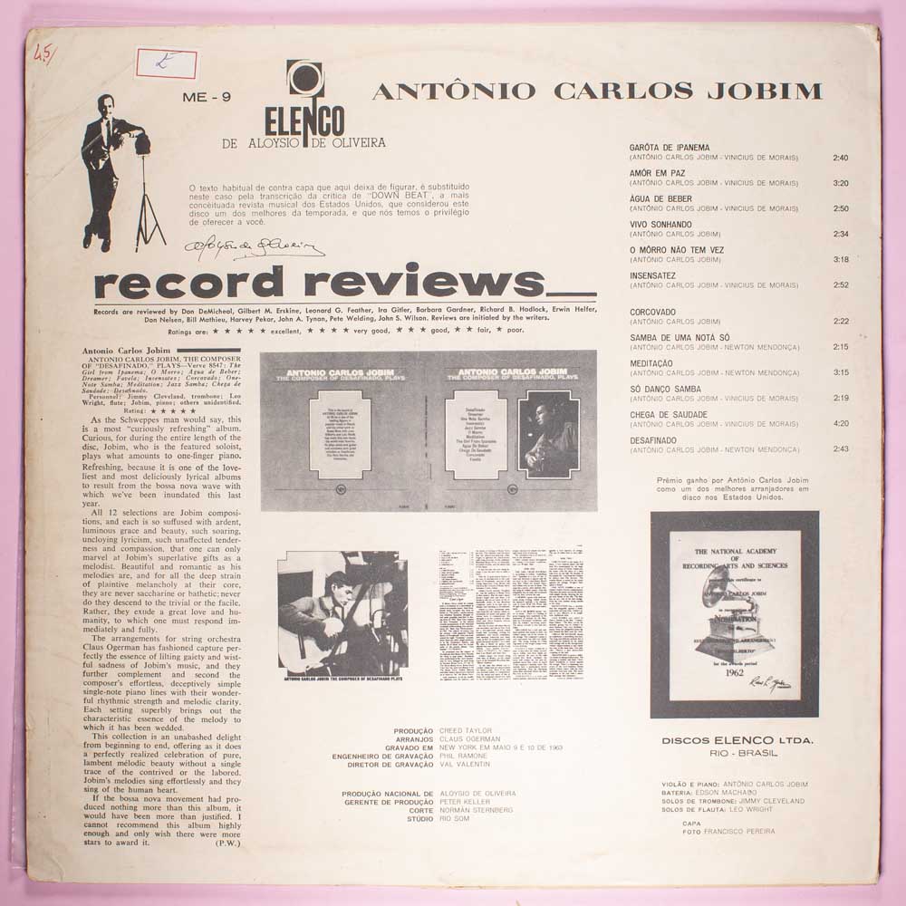 Tom Jobim - Elenco 1964 (LP) - Imagem 5