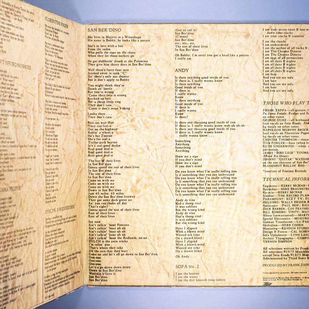 Frank Zappa - One Size Fits All (Vinil LP) - Imagem 4