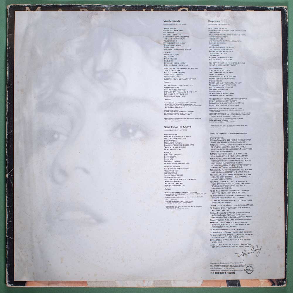 Mariah Carey - 1990 (Vinil LP) - Imagem 4