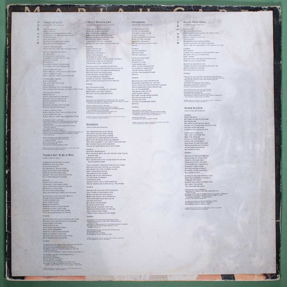 Mariah Carey - 1990 (Vinil LP) - Imagem 5