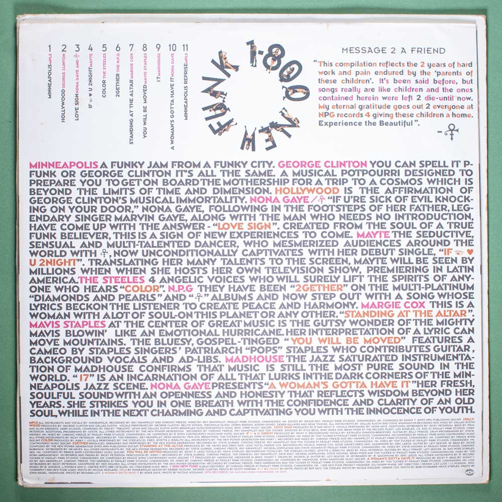 Various Artists (Prince) - 1-800 New Funk (Vinil LP importado) - Imagem 5