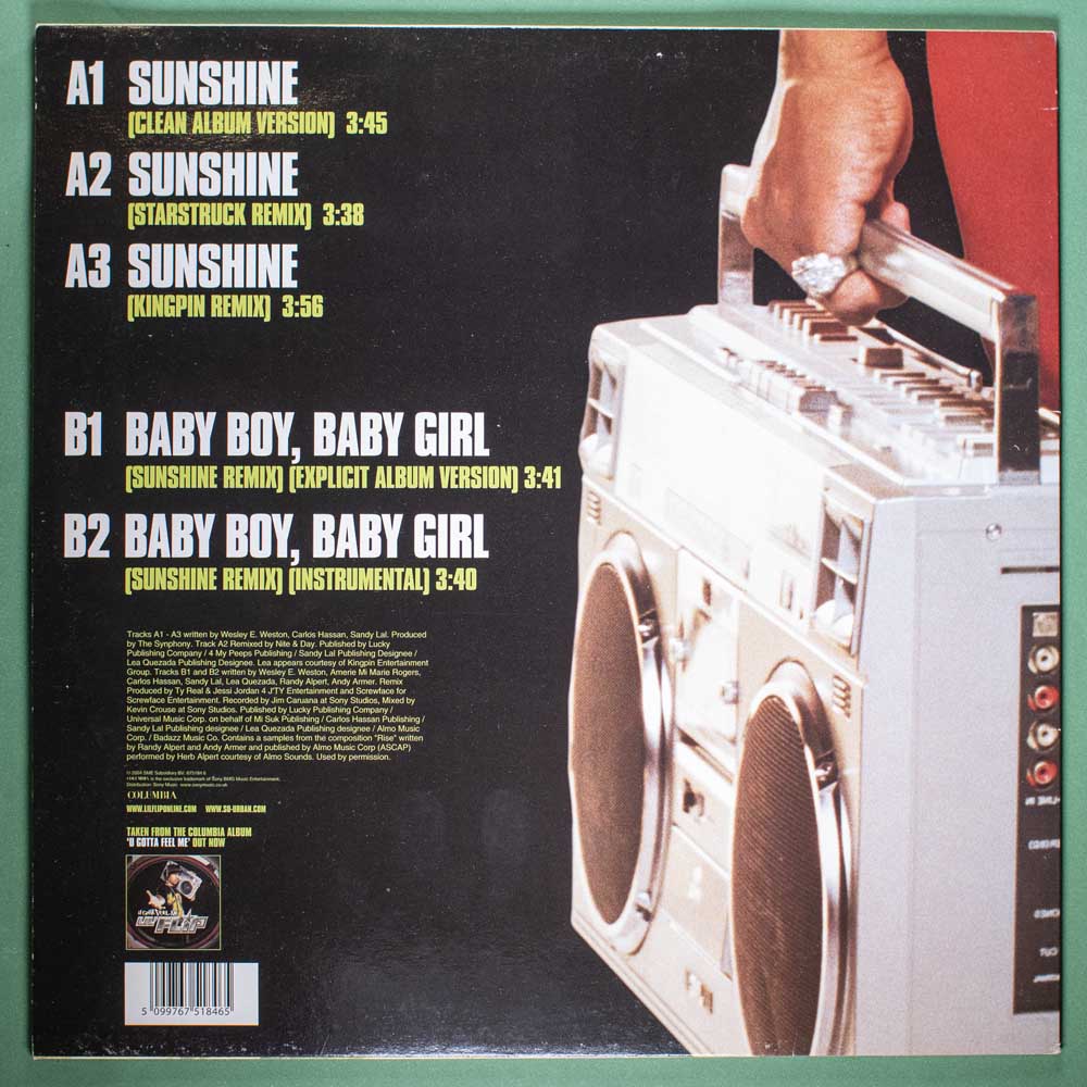 Lil' Flip - Sunshine (Vinil EP Single Importado) - Imagem 4