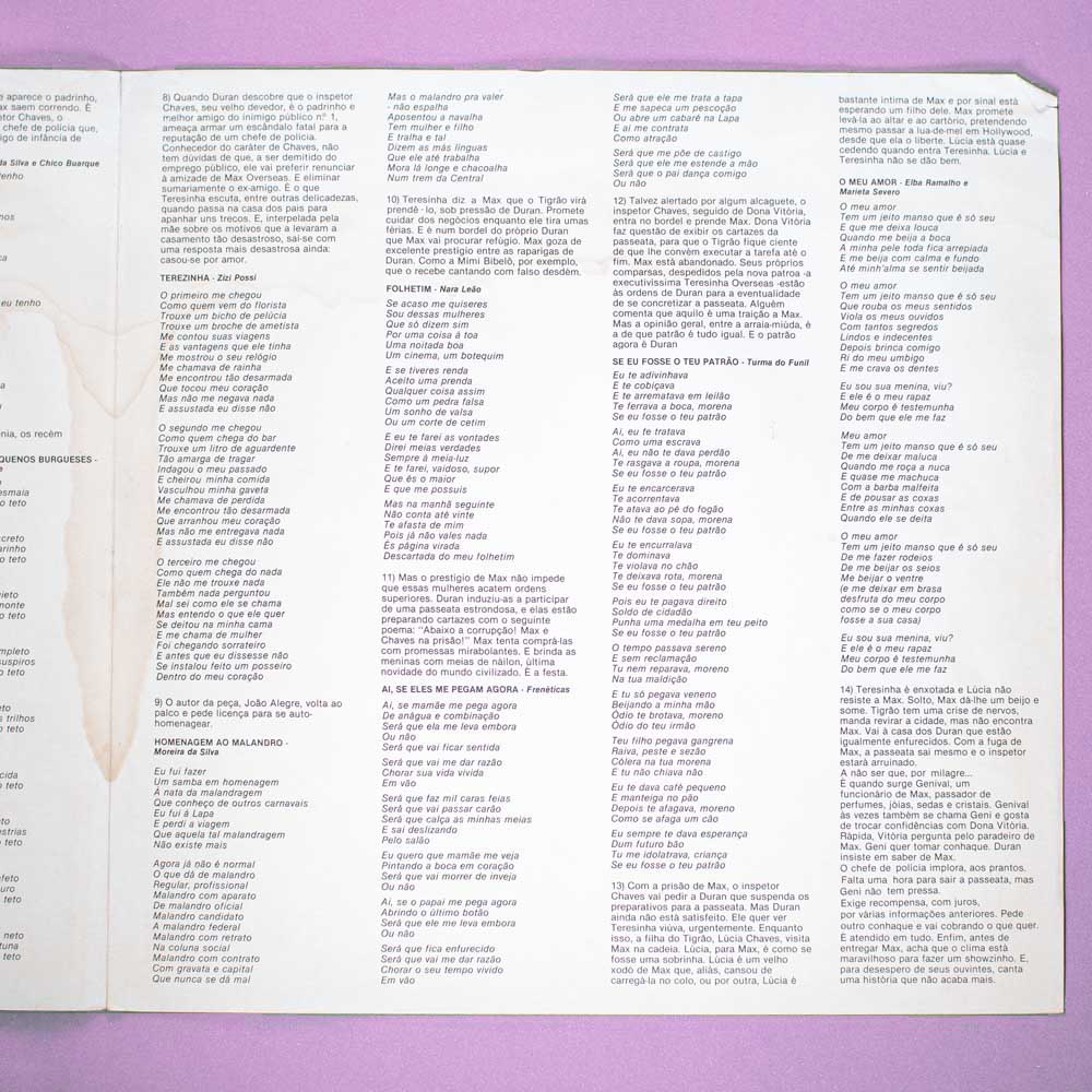 Chico Buarque - Ópera do Malandro (Vinil LP Duplo) - Imagem 13