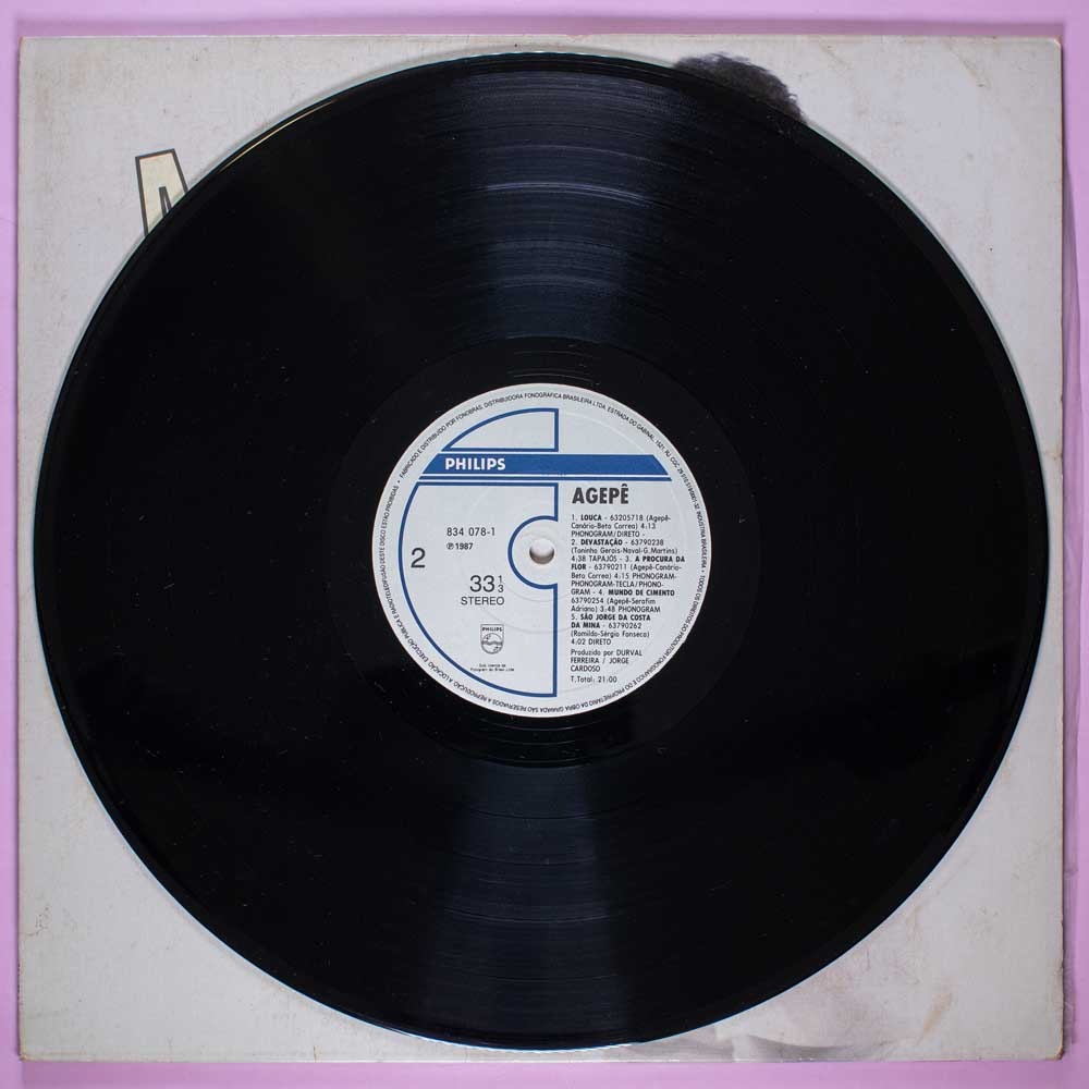Agepê - 1987 Louca (Vinil LP) - Imagem 3