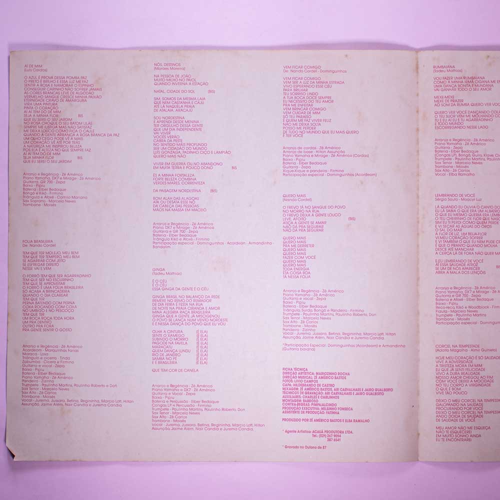 Elba Ramalho - ELBA 1987 (Vinil LP) - Imagem 6