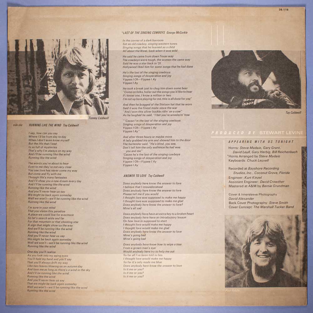 The Marshall Tucker Band - Running Like The Wind (Vinil LP) - Imagem 5