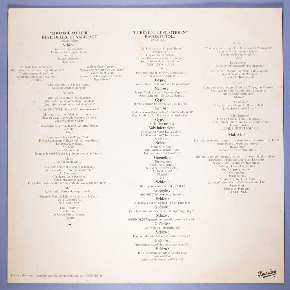 Oniris - l'Homme-Voilier (Vinil LP Importado) - Imagem 4