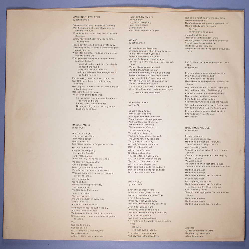 John Lennon & Yoko Ono - Double Fantasy (Vinil LP) - Imagem 5