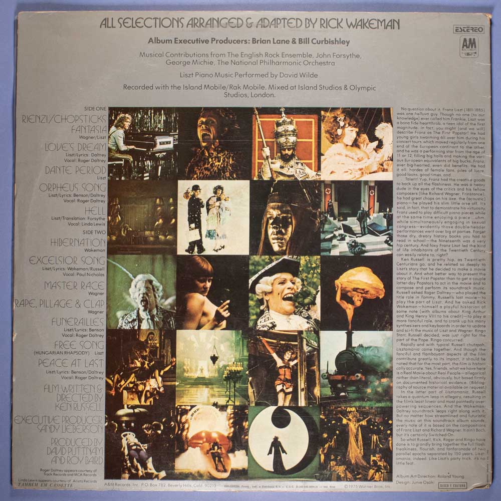 Rick Wakeman & Roger Daltrey - Lisztomania (Vinil LP) - Imagem 4