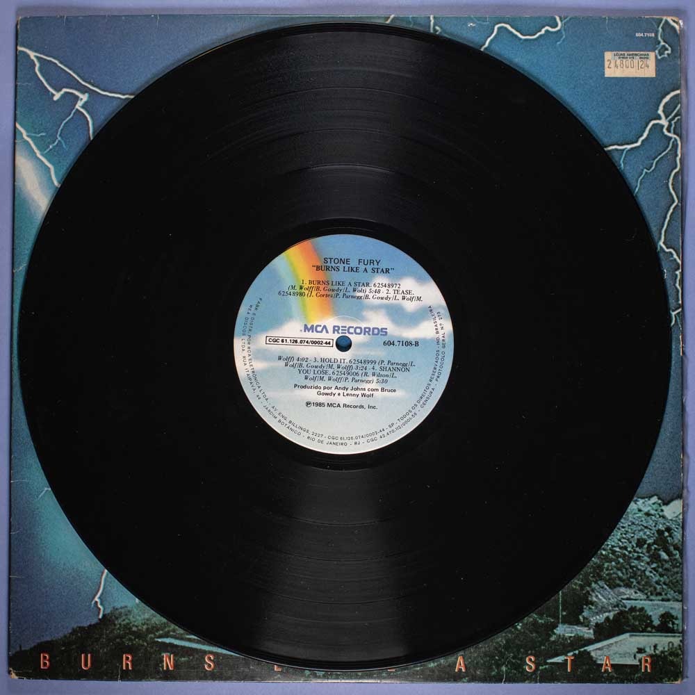 Stone Fury - Burns Like A Star (Vinil LP) - Imagem 3