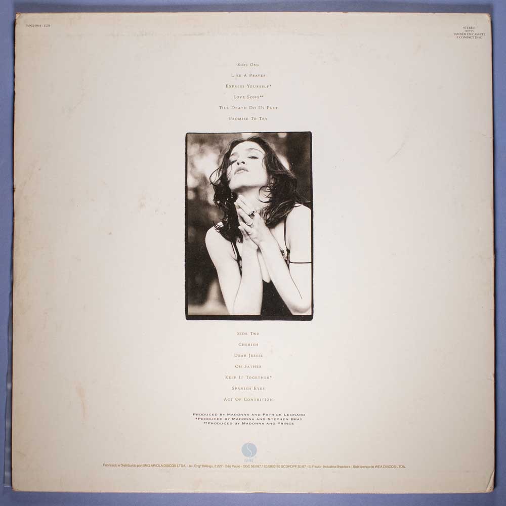 Madonna - Like A Prayer (Vinil LP) - Imagem 4