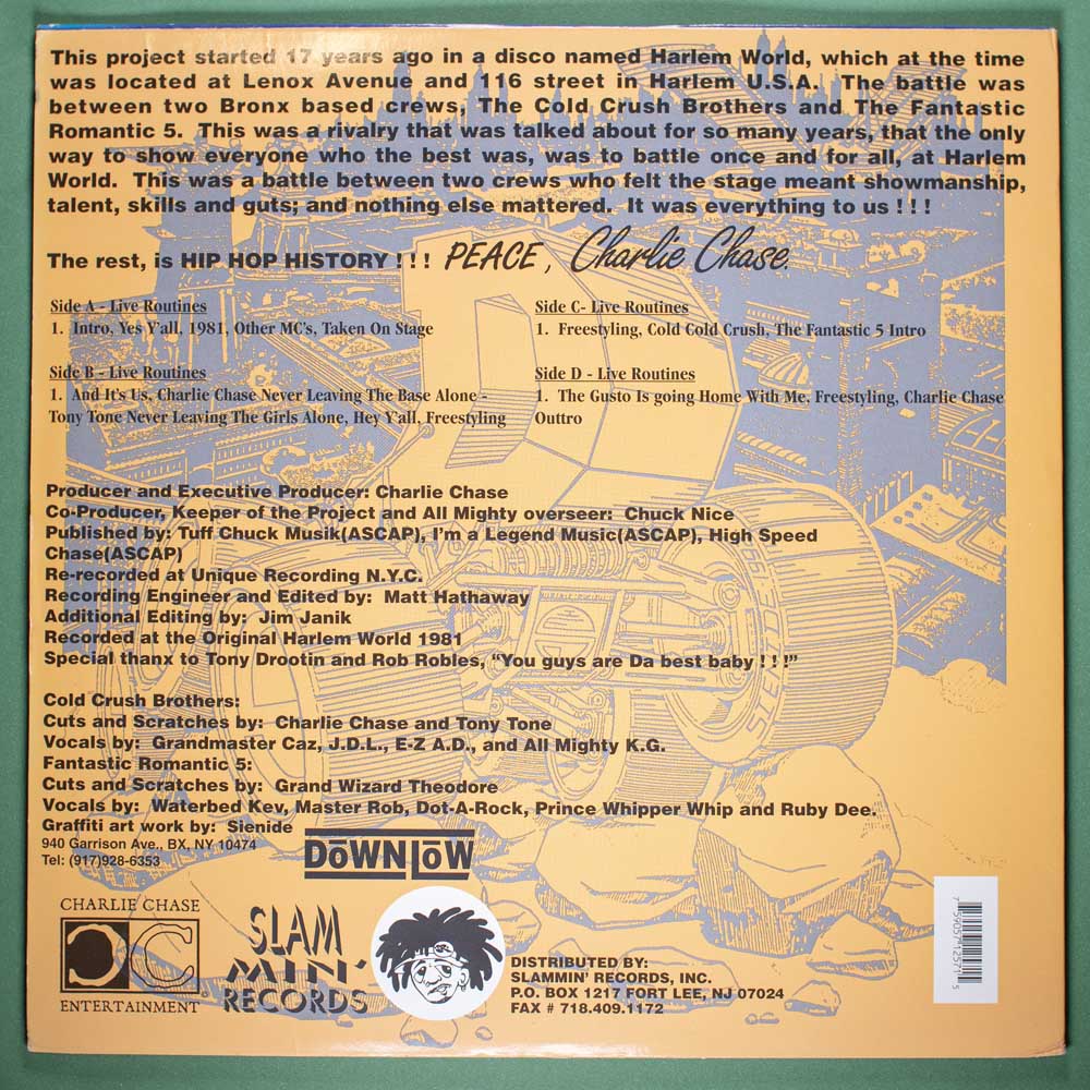DJ Charlie Chase - Cold Crush Brothers Vs. Fantastic Romantic 5 (Vinil LP Duplo Importado) - Imagem 6