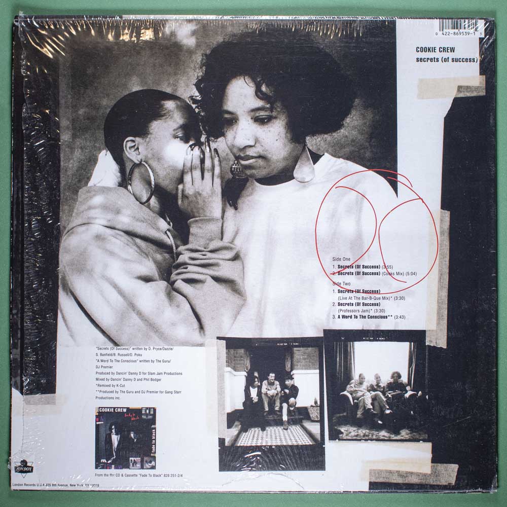 Cookie Crew - Secrets (Of Success) (Vinil EP Single Importado) - Imagem 4
