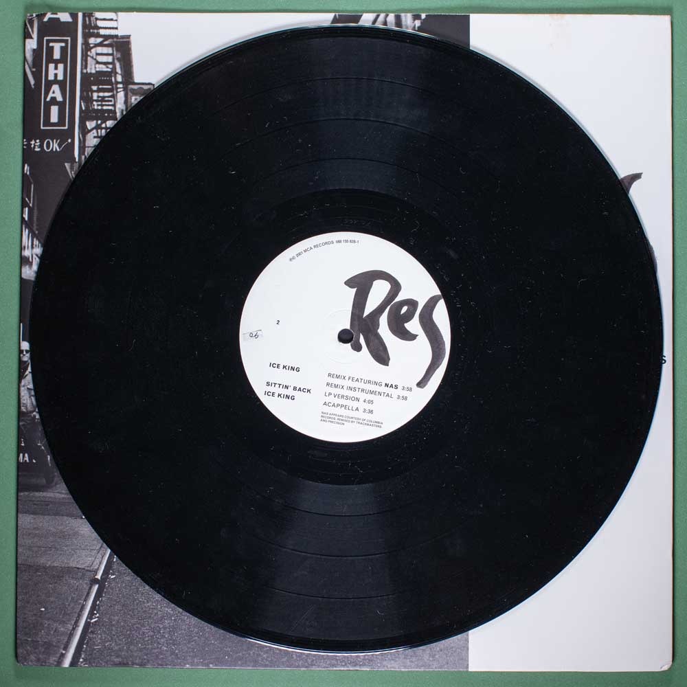 Res Feat. Nas - Ice King / Sittin' Back (Vinil EP Single Importado) - Imagem 3