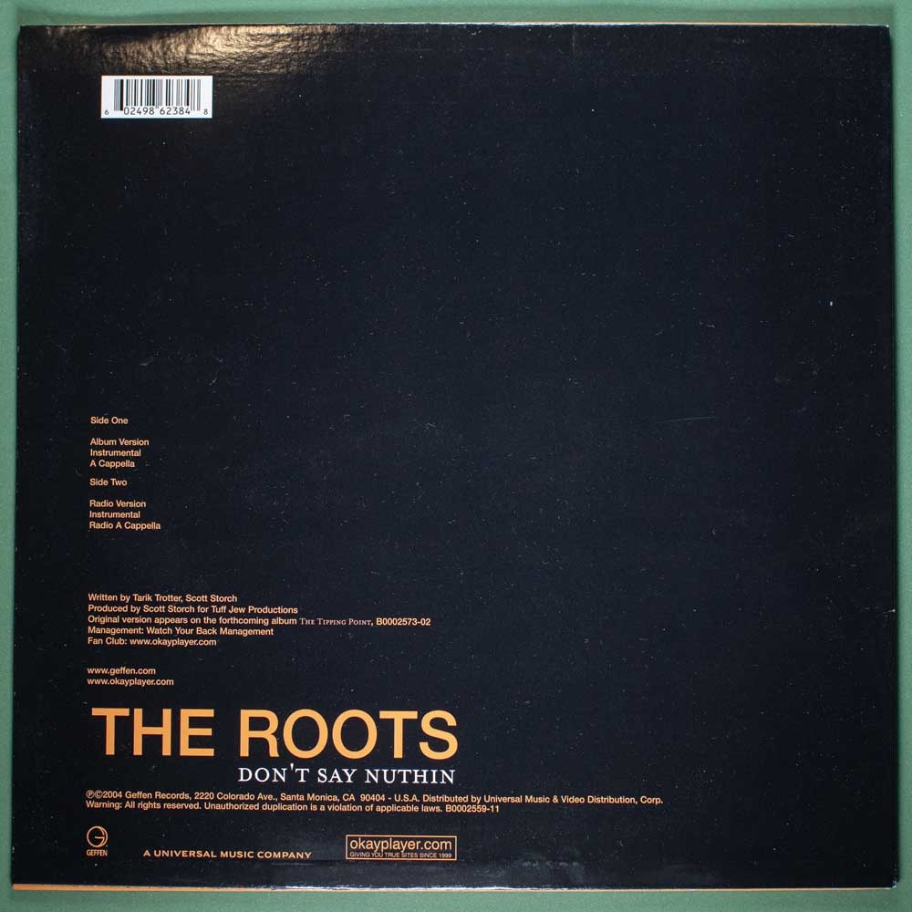 The Roots - Don't Say Nuthin (Vinil EP Single Importado) - Imagem 4