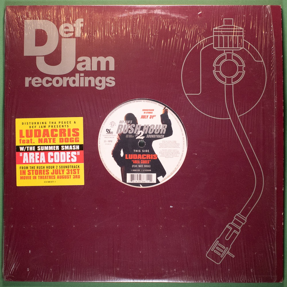 Ludacris Feat. Nate Dogg - Area Codes (Vinil LP Single Importado)