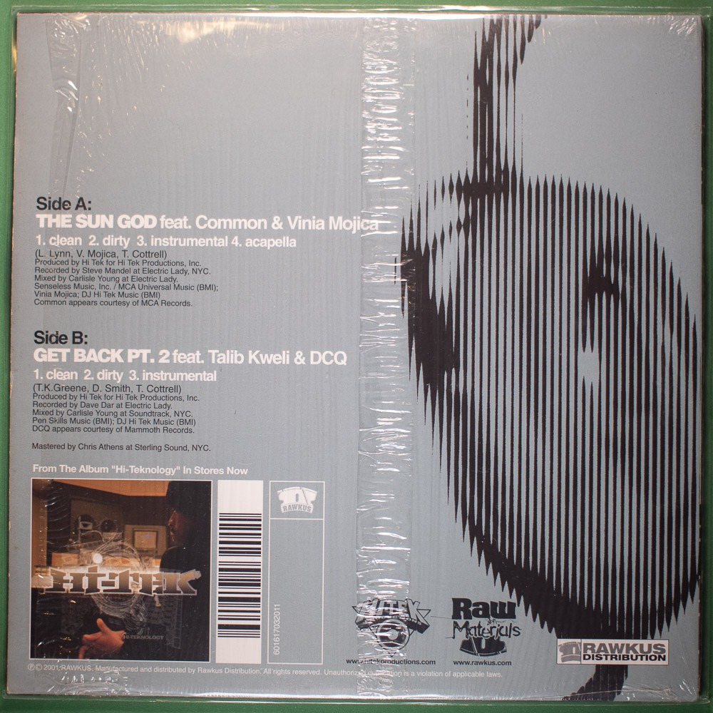 Hi-Tek - The Sun God / Get Back Pt. 2 (Vinil LP Single Importado) - Imagem 4