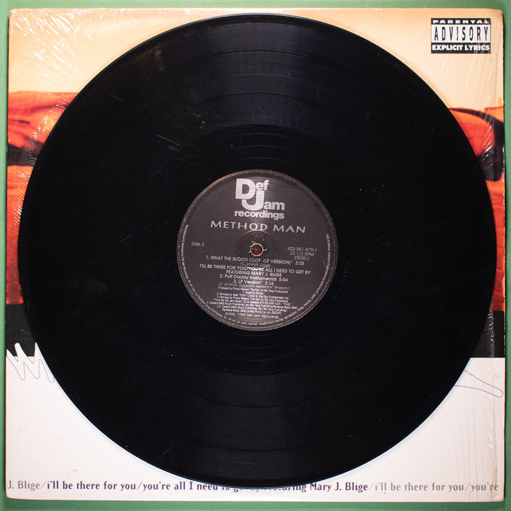 Method Man - I'll Be There For You / You're All I Need to Get By Feat. Mary J. Blidge / What The Blood Clot (Vinil LP Single Importado) - Imagem 3