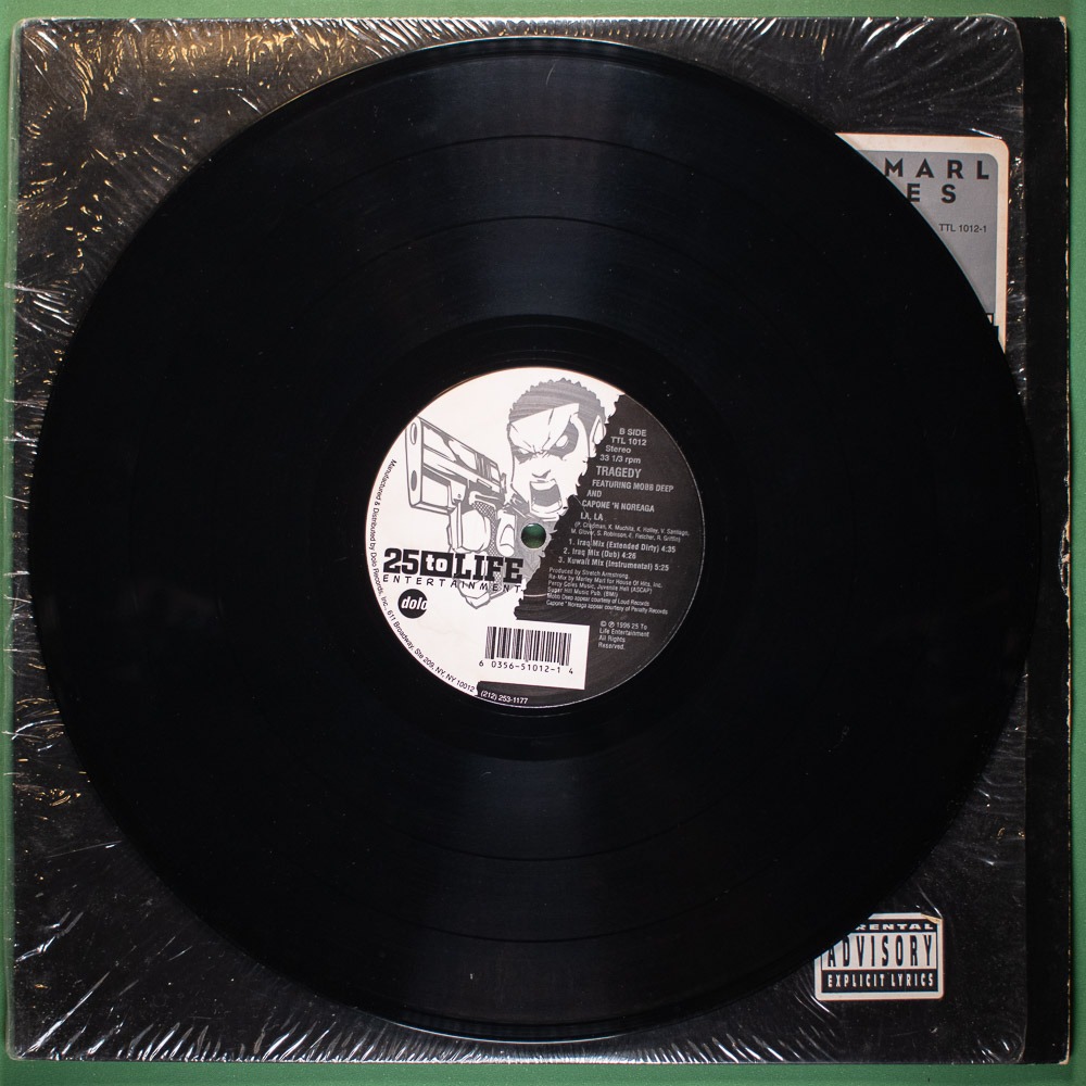 Marley Marl Remixes - LA, LA / Tragedy feat. Mobb Deep & Capone-N-Noreaga (Vinil LP Single Importado) - Imagem 3