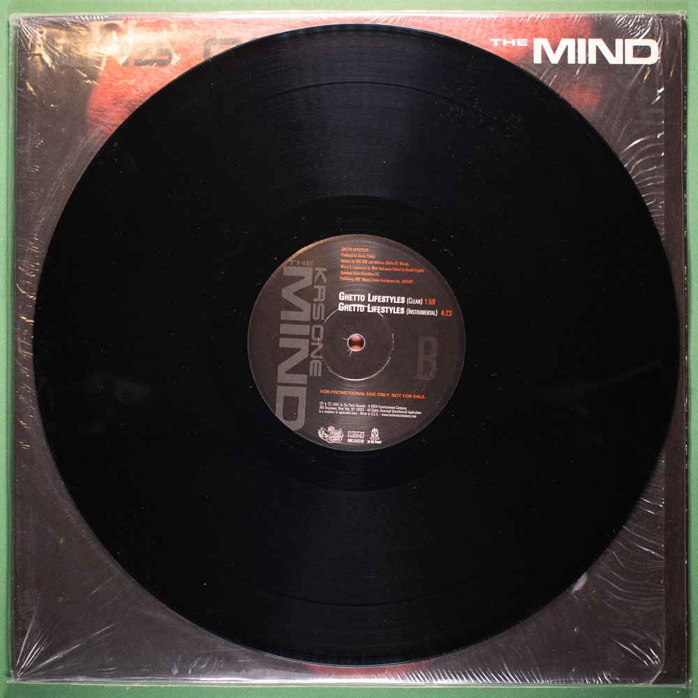 KRS ONE - The Mind / Ghetto Lifestyles (Vinil LP Single Importado) - Imagem 3