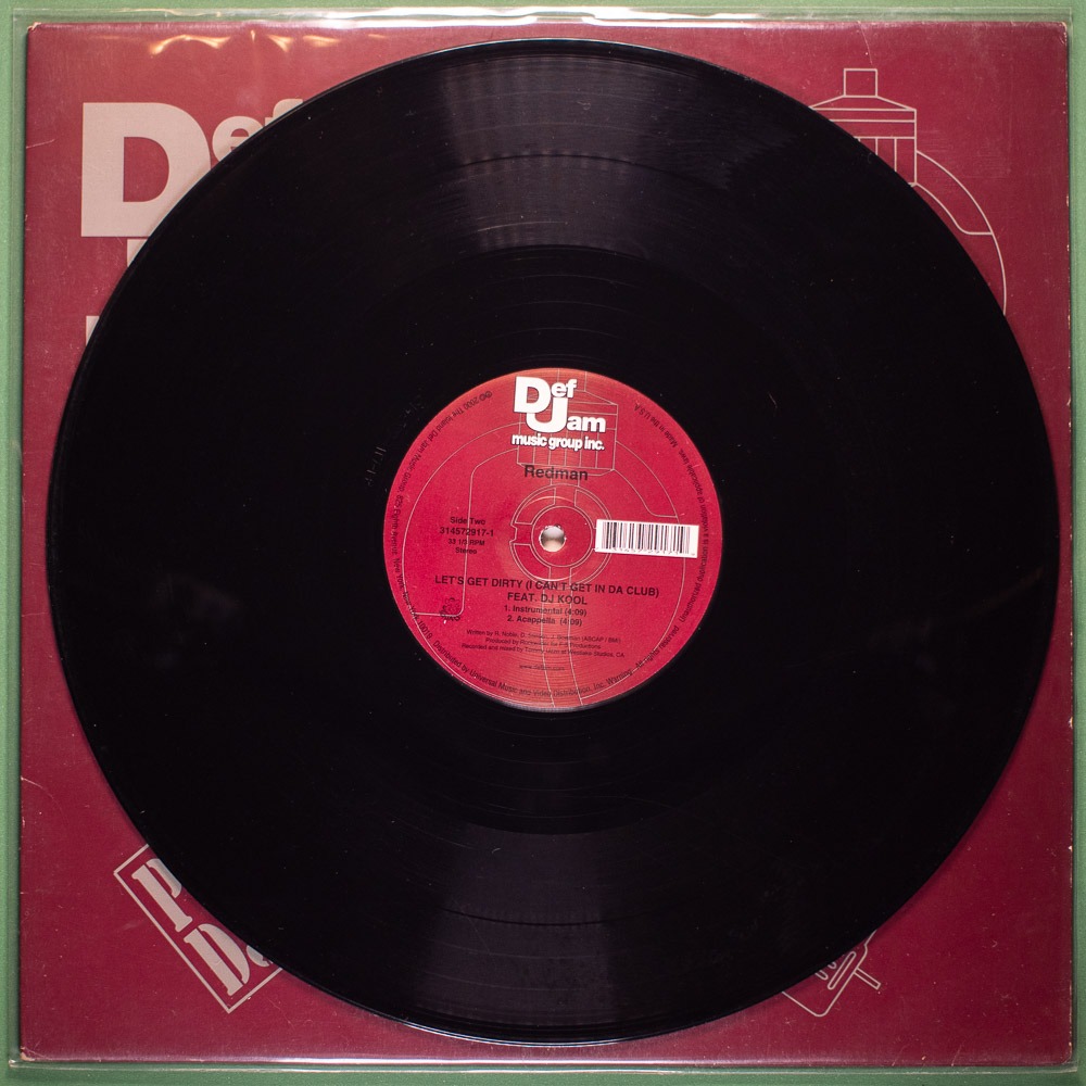 Redman - Let's Get Dirty (I Can't Get in Da Club) Feat. DJ Kool (Vinil LP Single Importado) - Imagem 3