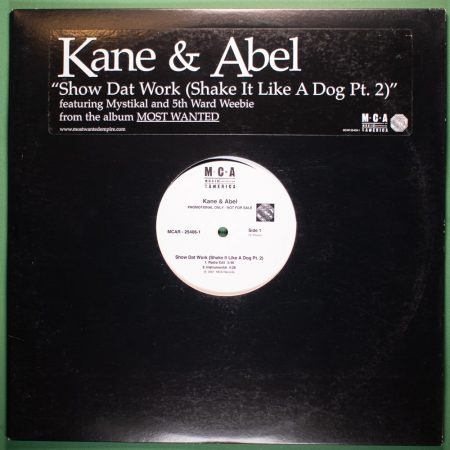 Kane & Abel - Show Dat Work (Shake It Like a Dog Pt. 2) (Vinil LP Single Importado)