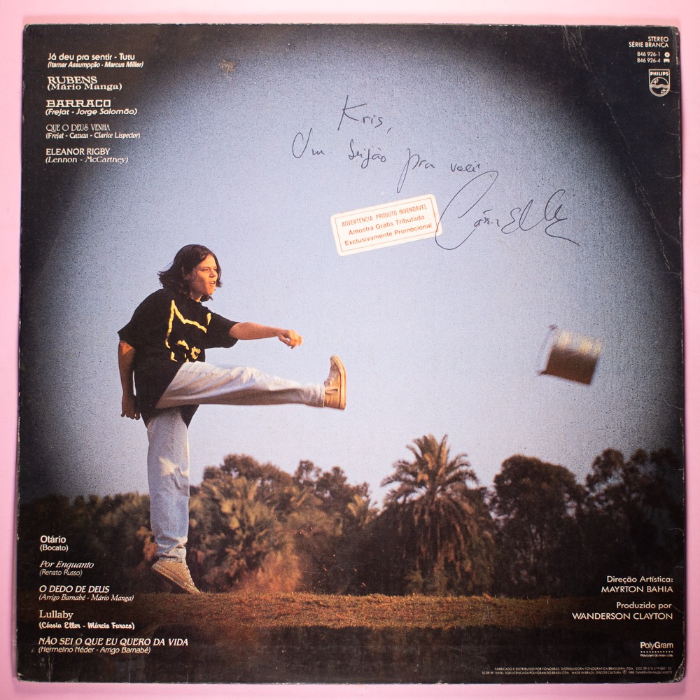 Cássia Eller - 1990 [autografado!] (Vinil LP) - Imagem 4
